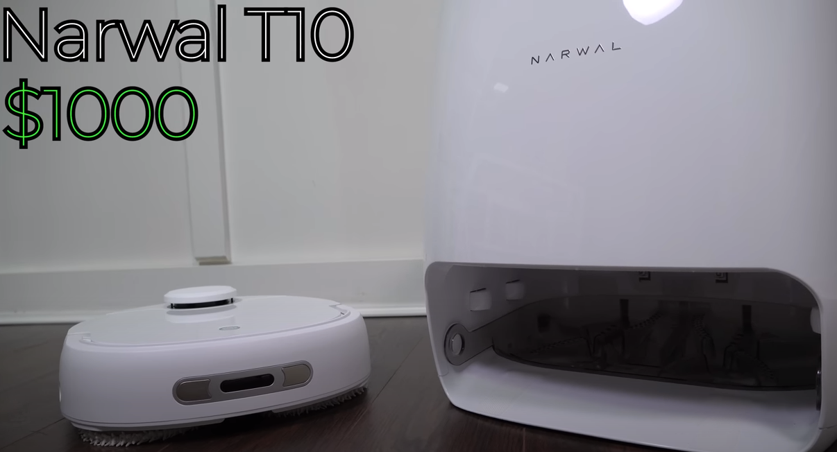 NARWAL T10 Mop Robot, Self-Emptying Vacuum Cleaning Robot Auto Mop Washing  & Dry